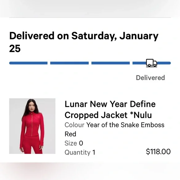 Lululemon Athletica 2025 Lunar New Years Define Jacket - Picture 4 of 4